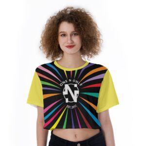 All-Over Print Cropped T-Shirt